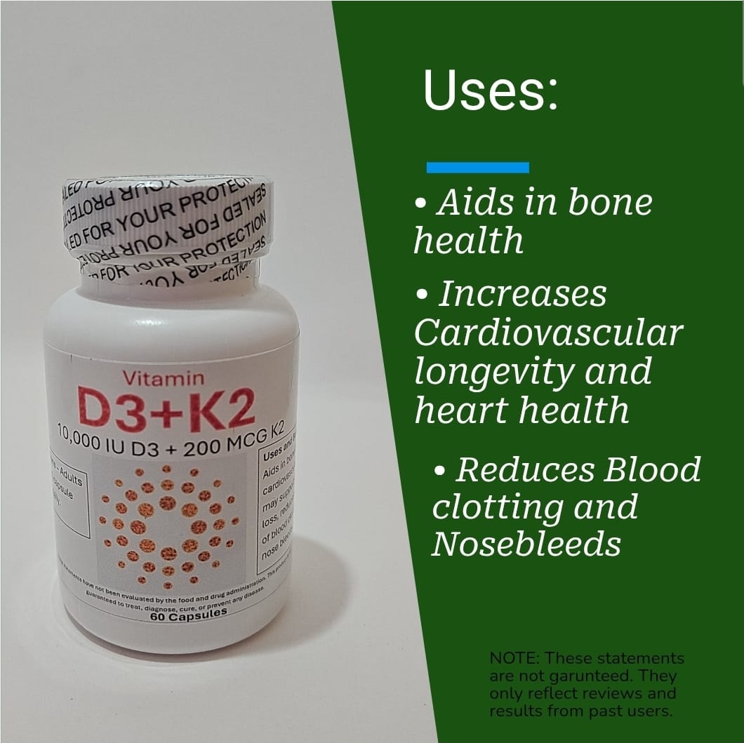 Vitamin D3 + K2 Capsules