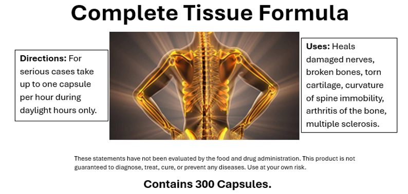 Complete Tissue Formula Capsules