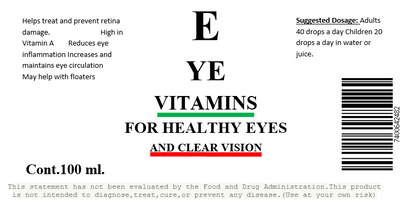 Eye Vitamins Tincture