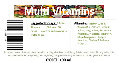 Multi Vitamins Tincture